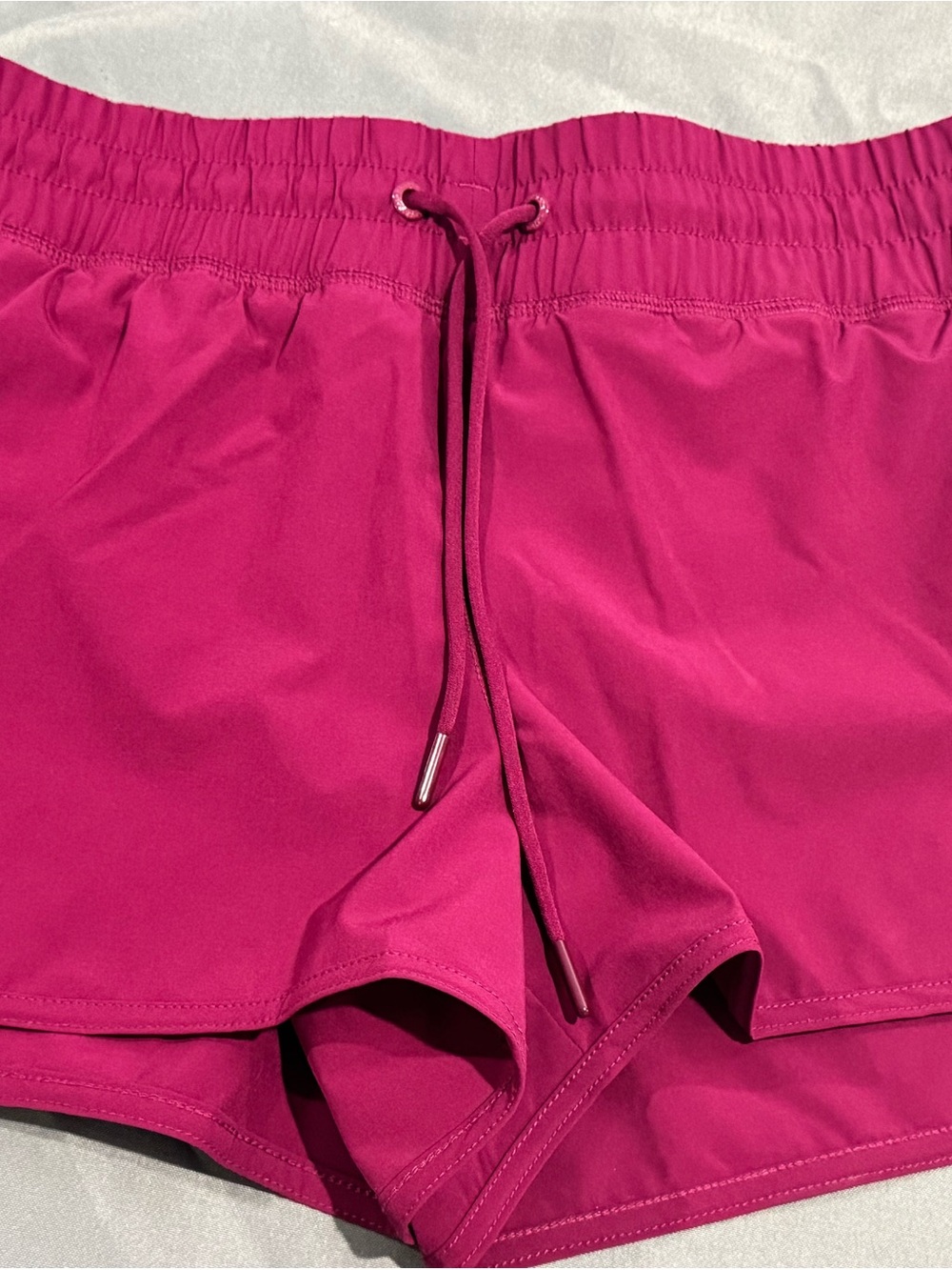 Lands' End Women's Athletic Drawstring Shorts - Fuchsia Pink